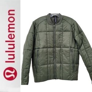 NEW UNISEX Lululemon Insulated Bomber Jacket Medium Olive NWOT